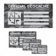 Groundspeak Cache Stickers / Labels - Urban Camo